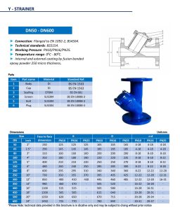 Catalog Y lọc DN600
