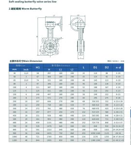 Catalog van bướm tay quay vô lăng inox DN450