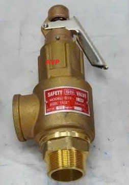 Van an toàn nối ren DN40 (phi 49, 1.1/2 inch) BH 12 tháng.