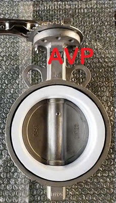 Van bướm tay gạt inox DN125 (304, 316)