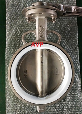Van bướm tay gạt inox DN200 (304, 316) nhập khẩu, BH 12 tháng.