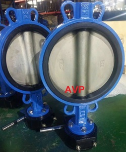Van bướm tay quay vô lăng DN250