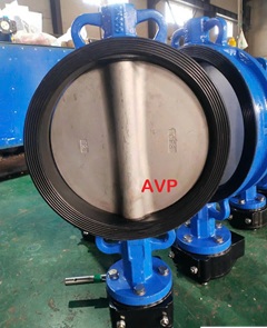 Van bướm tay quay vô lăng DN300