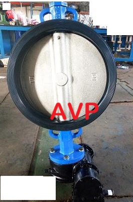 Van bướm tay quay vô lăng DN450
