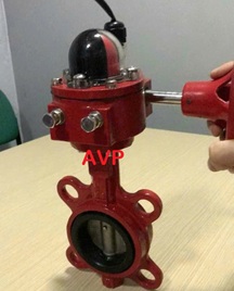 Van bướm tín hiệu điện DN50