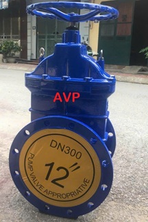 Van cổng ty chìm DN300 (tay quay, nắp chụp) BH 12 tháng.