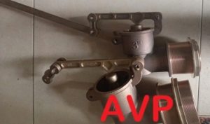 Van phao cơ nối ren DN80 (phi 90, 3 inch) bóng (nhựa, inox)