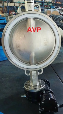 Van bướm tay quay vô lăng inox DN400