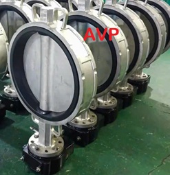 Van bướm tay quay vô lăng inox DN500